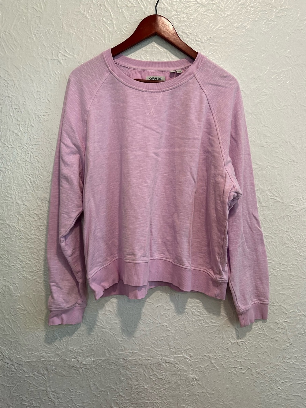 Orvis Pastel Lavender Pullover Sweatshirt